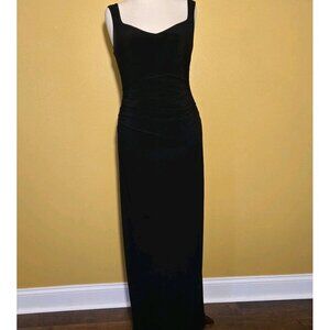 Laundry by Shelli Segal Long Black Evening Gown Dress 8 Sweetheart USA E5919 EUC